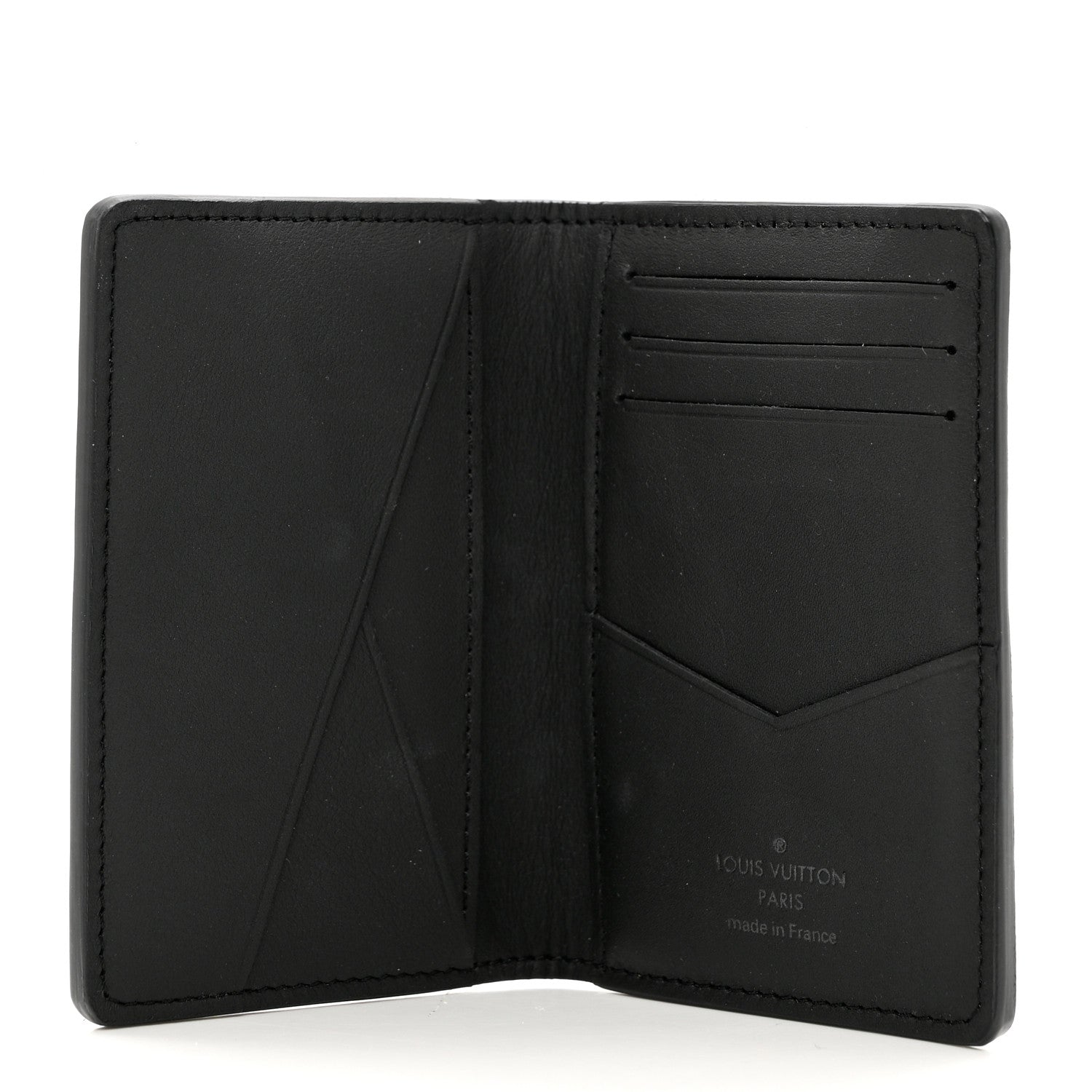 Louis Vuitton Calfskin Monogram Shadow Pocket Organizer Black 5 of 6