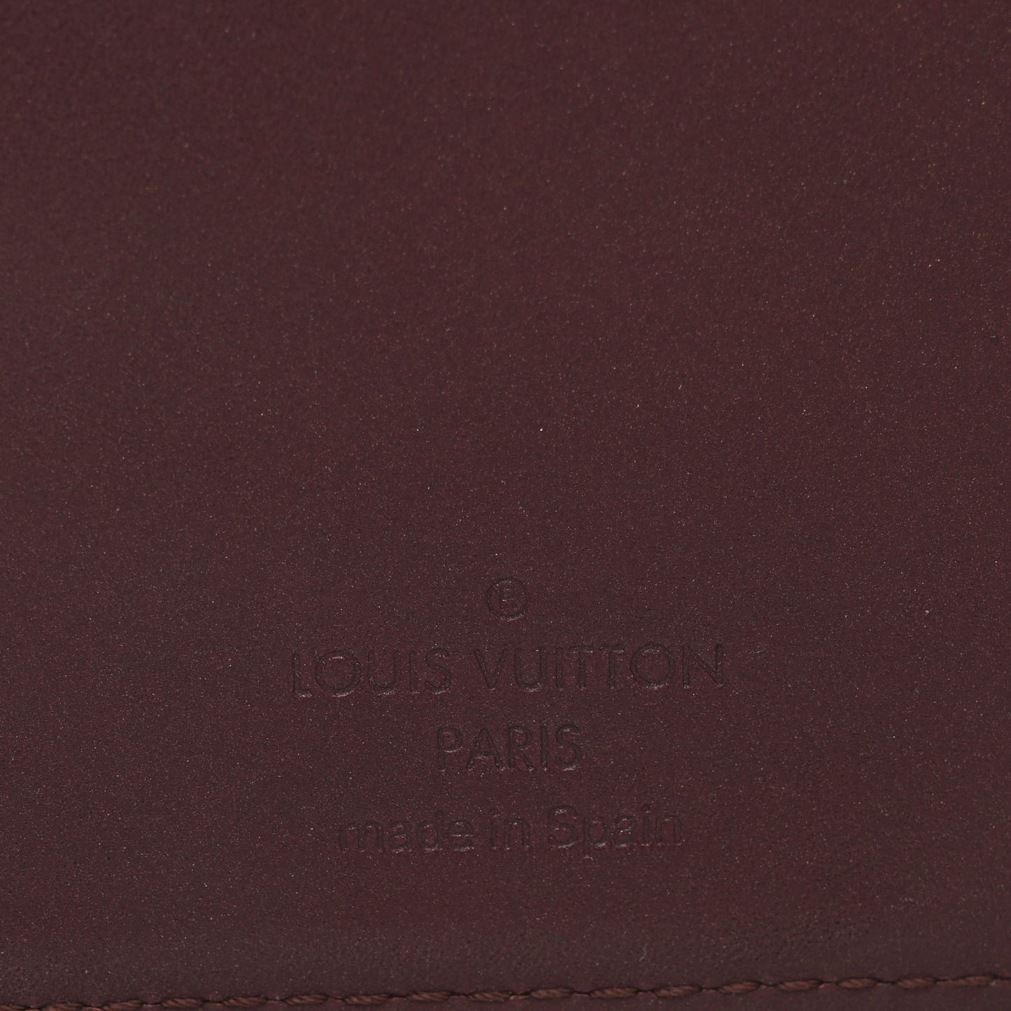 Mat Monogram Small Ring Agenda Cover Violet