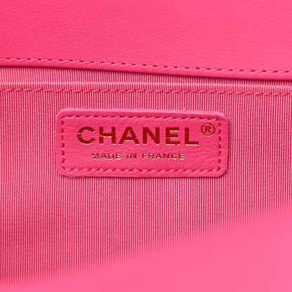 Chanel Calfskin Quilted Medium Boy Flap Fuchsia 6 of 10