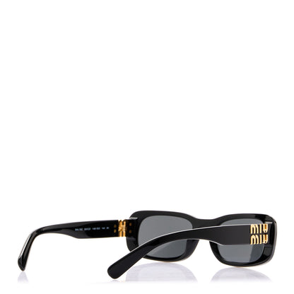 Miu Miu Acetate Rectangle Sunglasses SMU 08Z Black 4 of 5