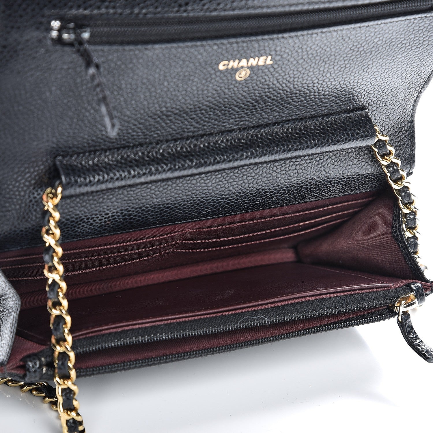 Chanel Caviar Quilted Wallet On Chain WOC Black 5 of 10