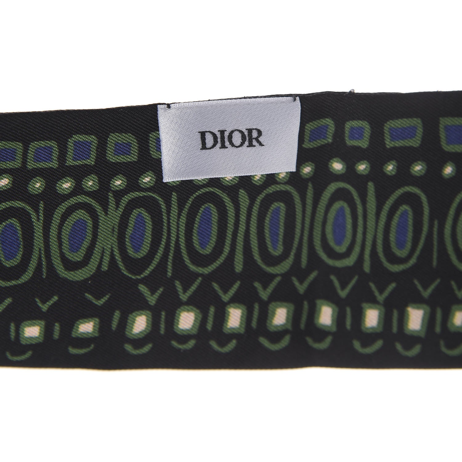 Christian Dior Silk Animals Mitzah Scarf Green 2 of 2