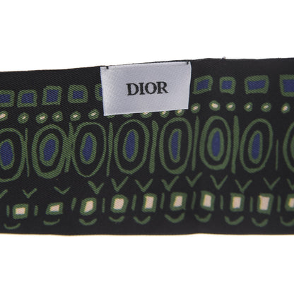 Christian Dior Silk Animals Mitzah Scarf Green 2 of 2