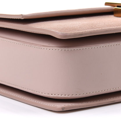 Saint Laurent Smooth Calfskin Suede Medium Bellechasse Bag Marble Pink 9 of 11