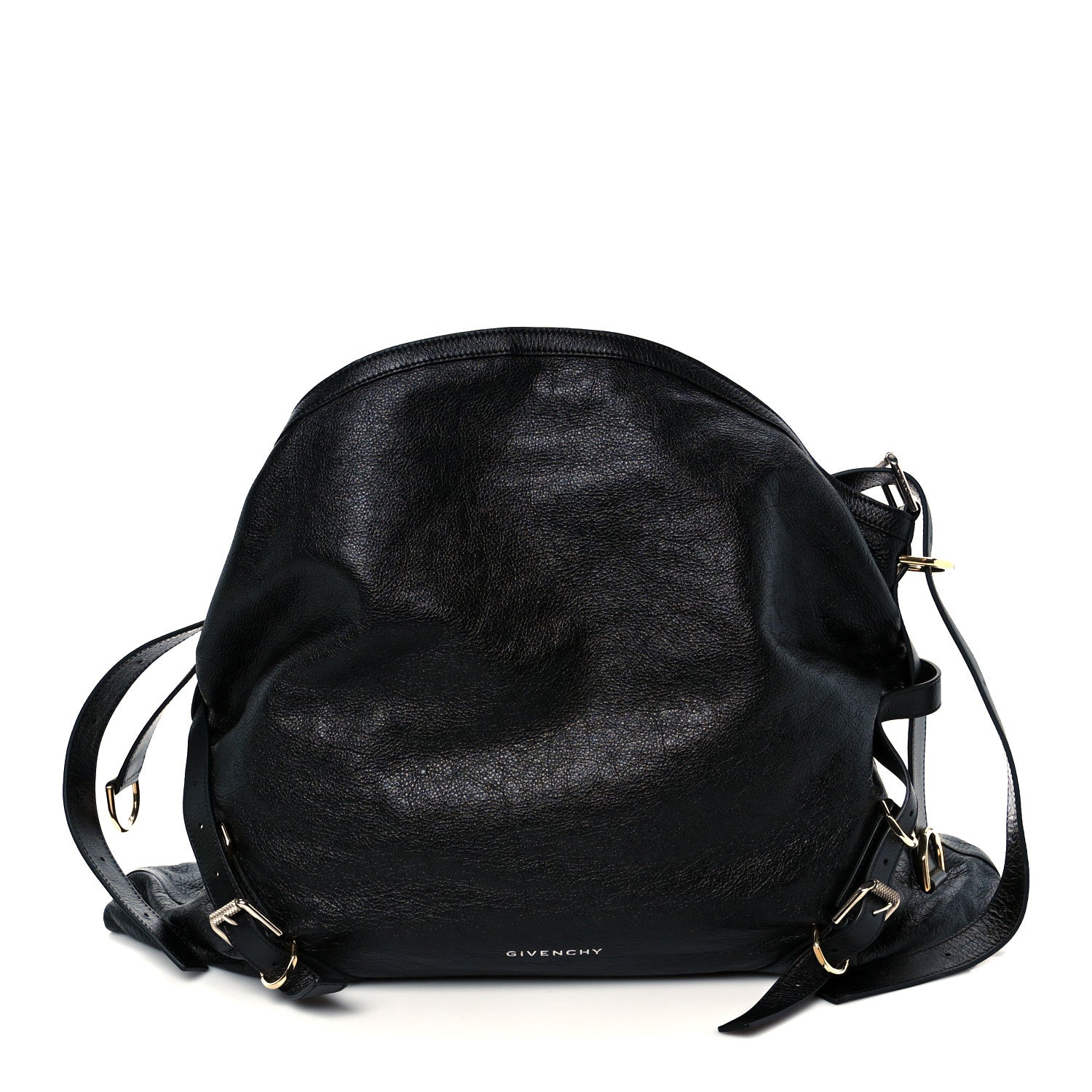 Givenchy Tumbled Calfskin Large Voyou Bag Black 2 of 21