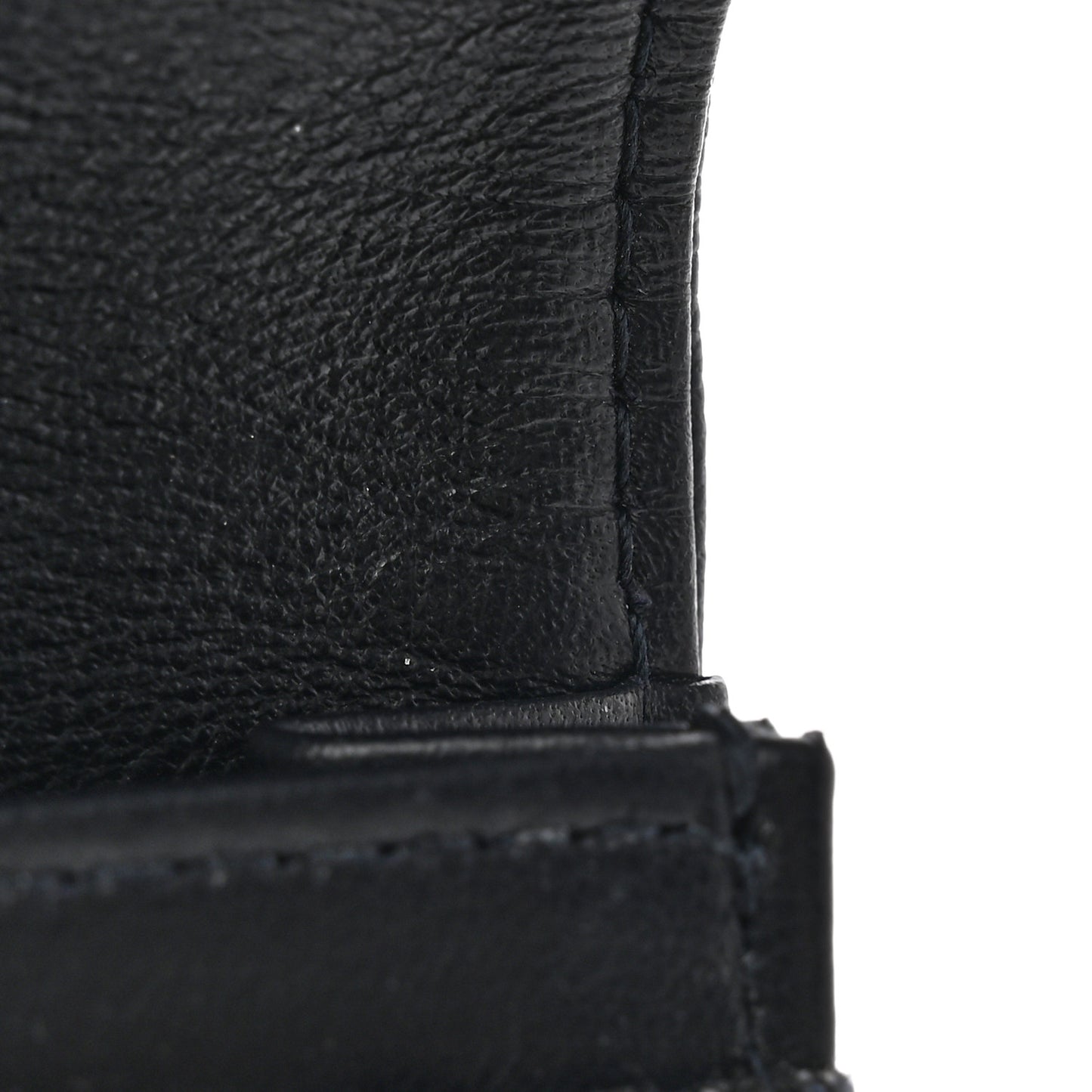 Oblique Saddle Card Holder Blue