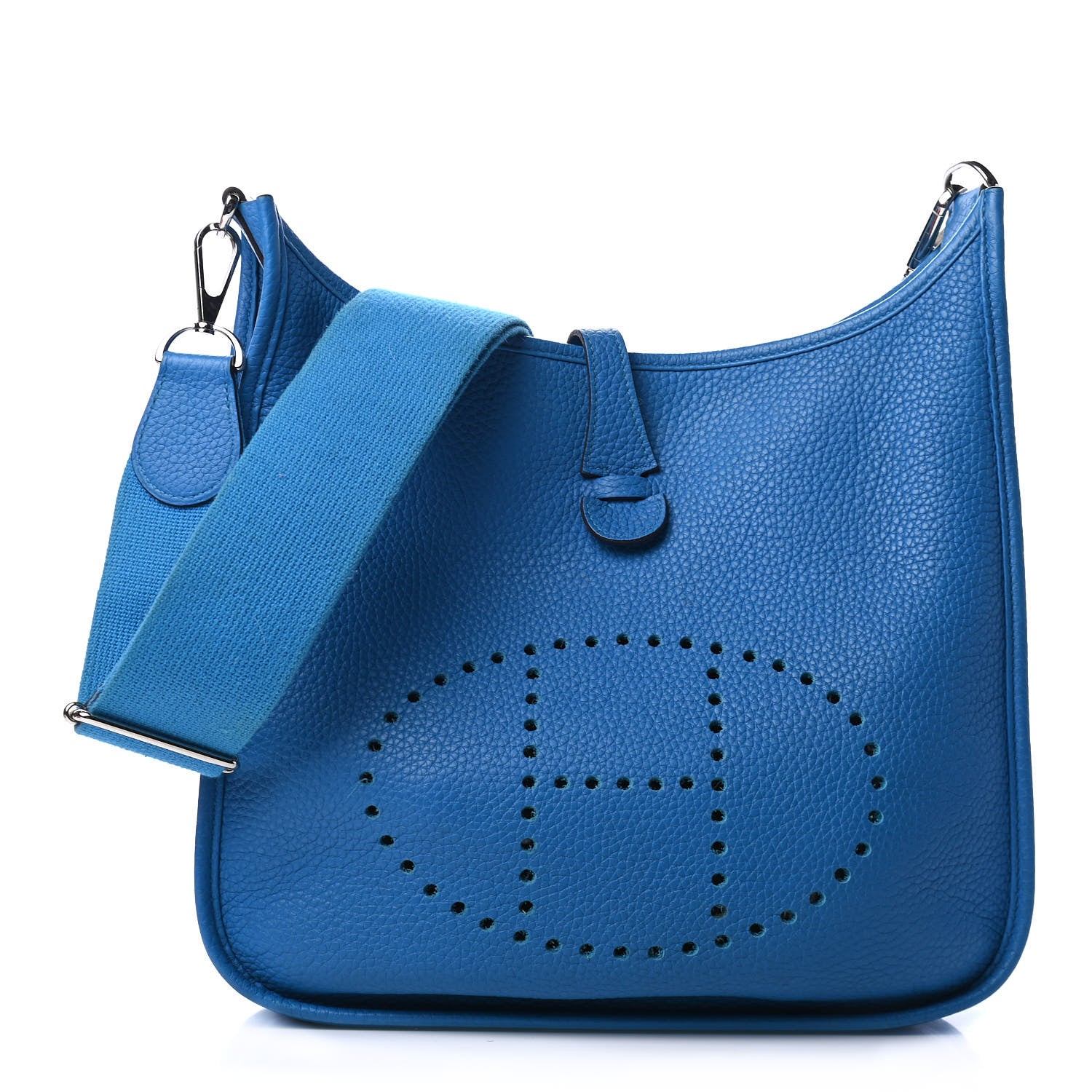 Hermes Taurillon Clemence Evelyne III PM Bleu Zanzibar 1 of 4