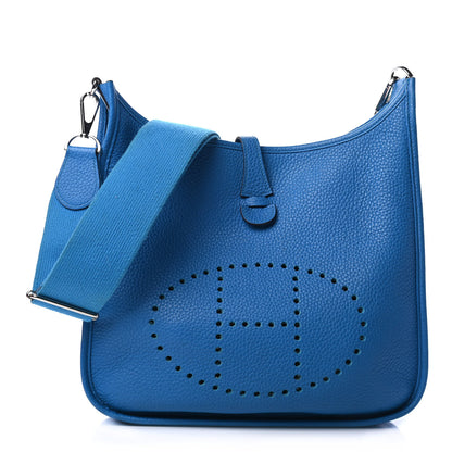 Hermes Taurillon Clemence Evelyne III PM Bleu Zanzibar 1 of 4