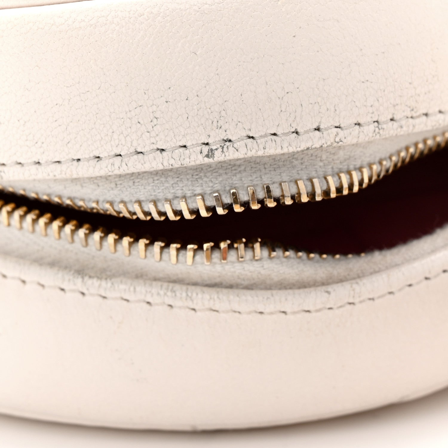 Chanel Shiny Goatskin Quilted Chanel 19 Round Clutch With Chain White 12 of 12