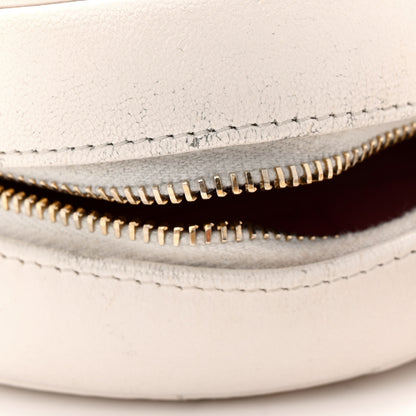 Chanel Shiny Goatskin Quilted Chanel 19 Round Clutch With Chain White 12 of 12