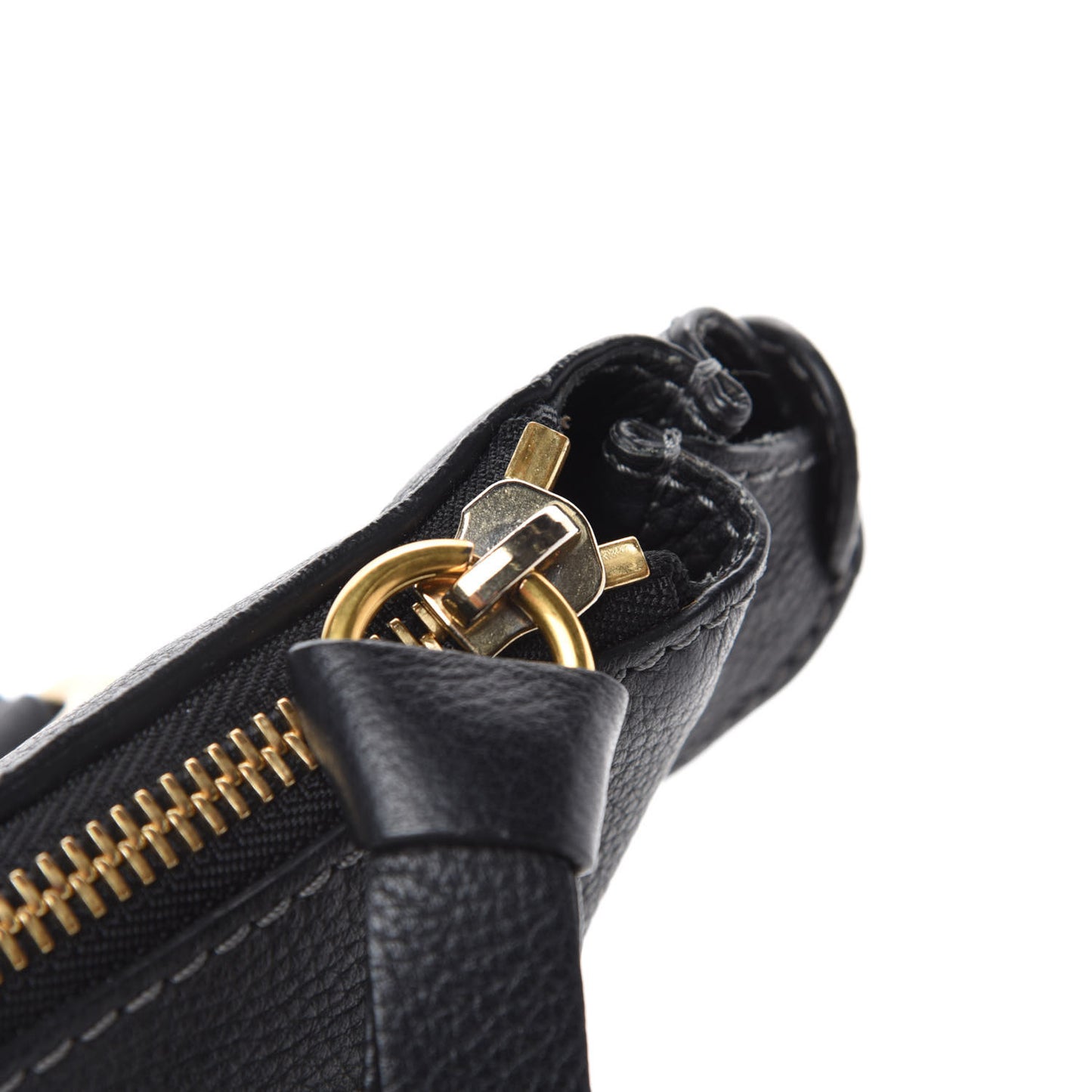 Calfskin Medium Marcie Satchel Black