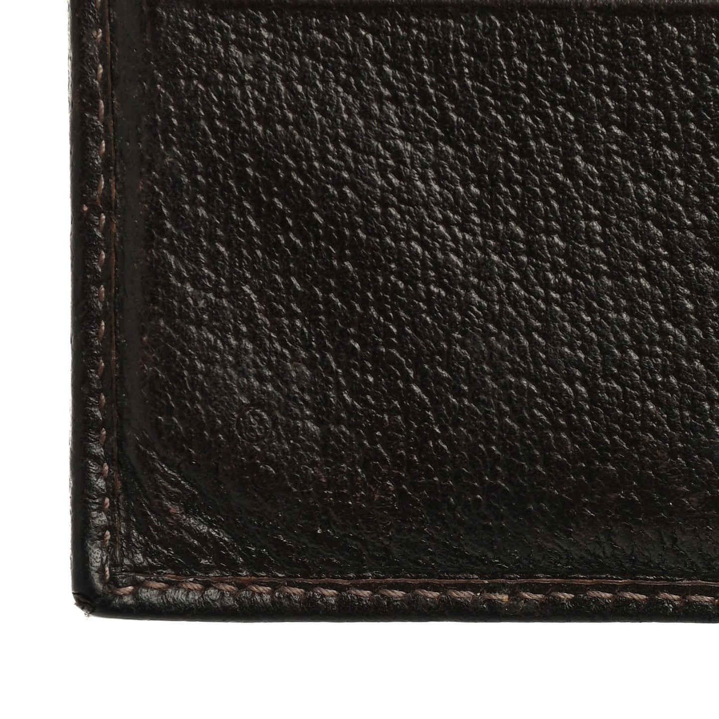 Monogram D Ring Compact Wallet Dark Brown