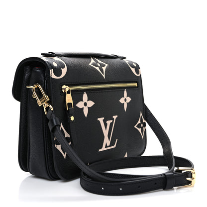 Louis Vuitton Empreinte Monogram Giant Pochette Metis Black Beige 3 of 9
