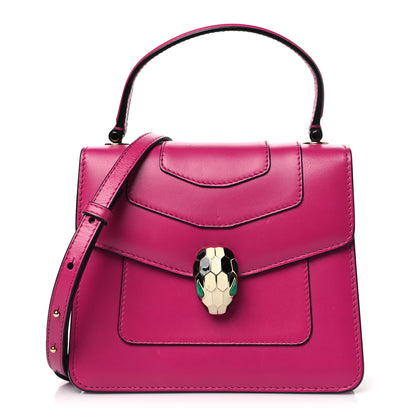 Bulgari Calfskin Serpenti Forever Top Handle Pink 1 of 10