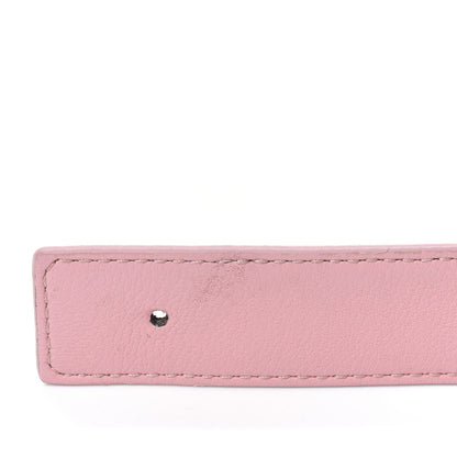 Louis Vuitton Calfskin Monogram LV Initiales Reversible Belt Strap 80 32 Rose Ballerine 4 of 6