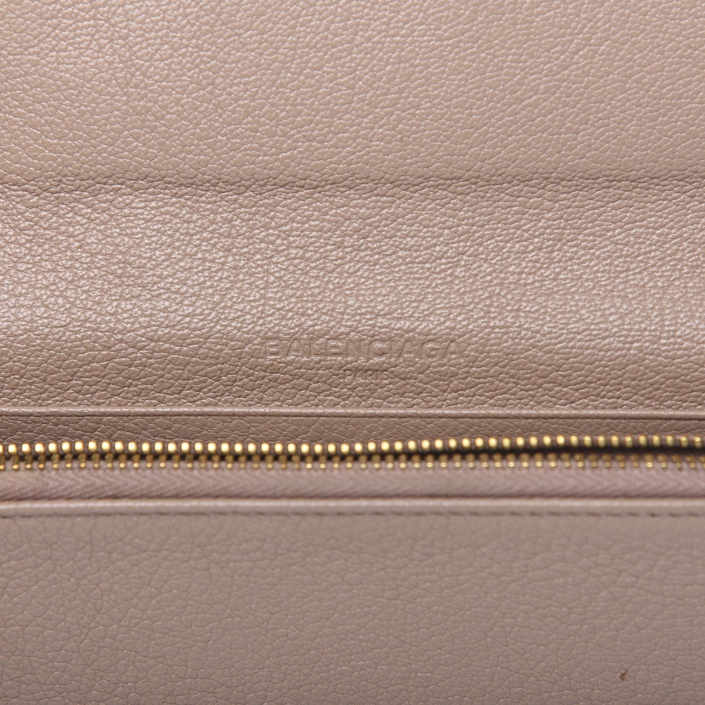 Chevre Gold Metallic Edge Hardware Money Wallet Rose de Sables