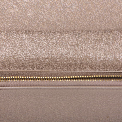 Balenciaga Chevre Gold Metallic Edge Hardware Money Wallet Rose de Sables 11 of 15