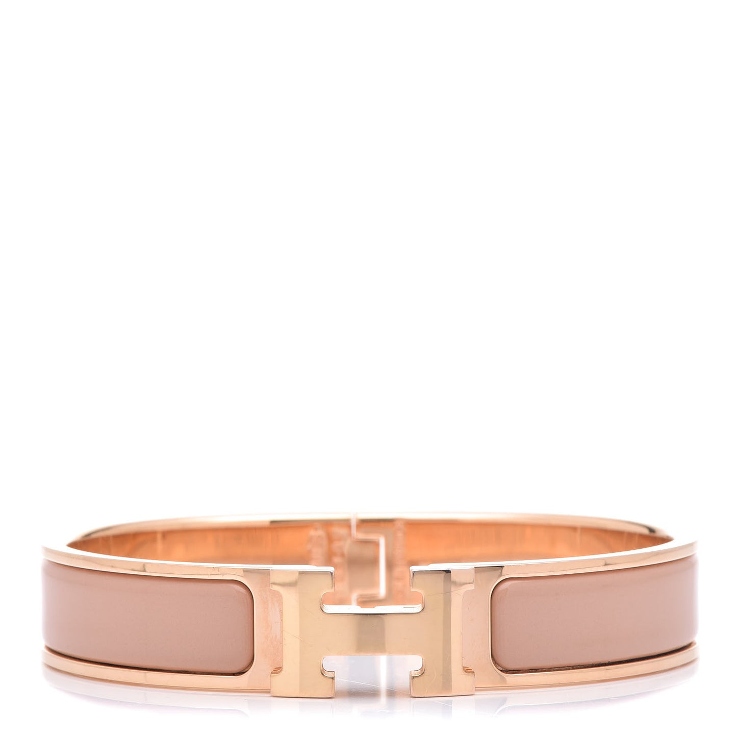 Enamel Narrow Clic Clac H GM Bracelet Makeup