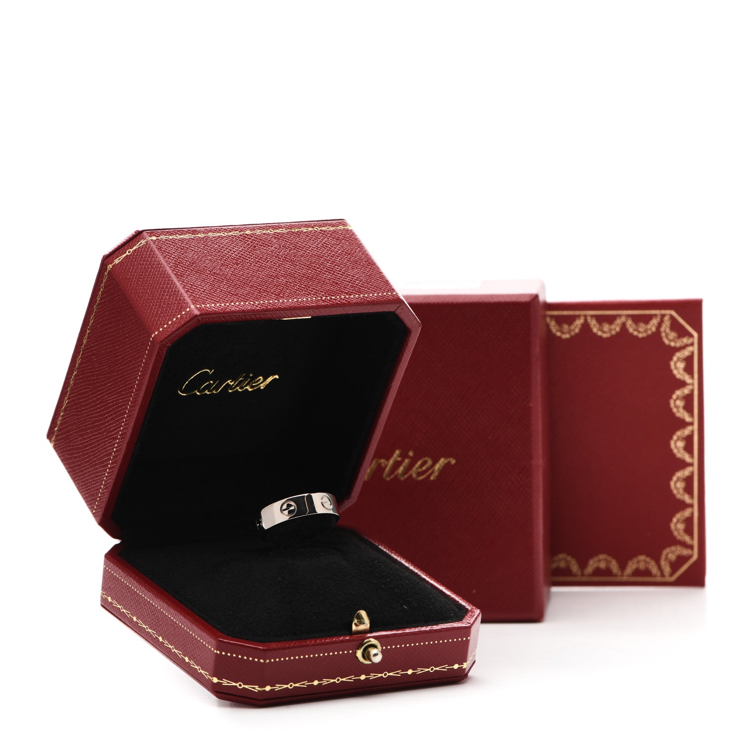 Cartier 18K White Gold 5.5mm LOVE Ring 55 7.25 7 of 7