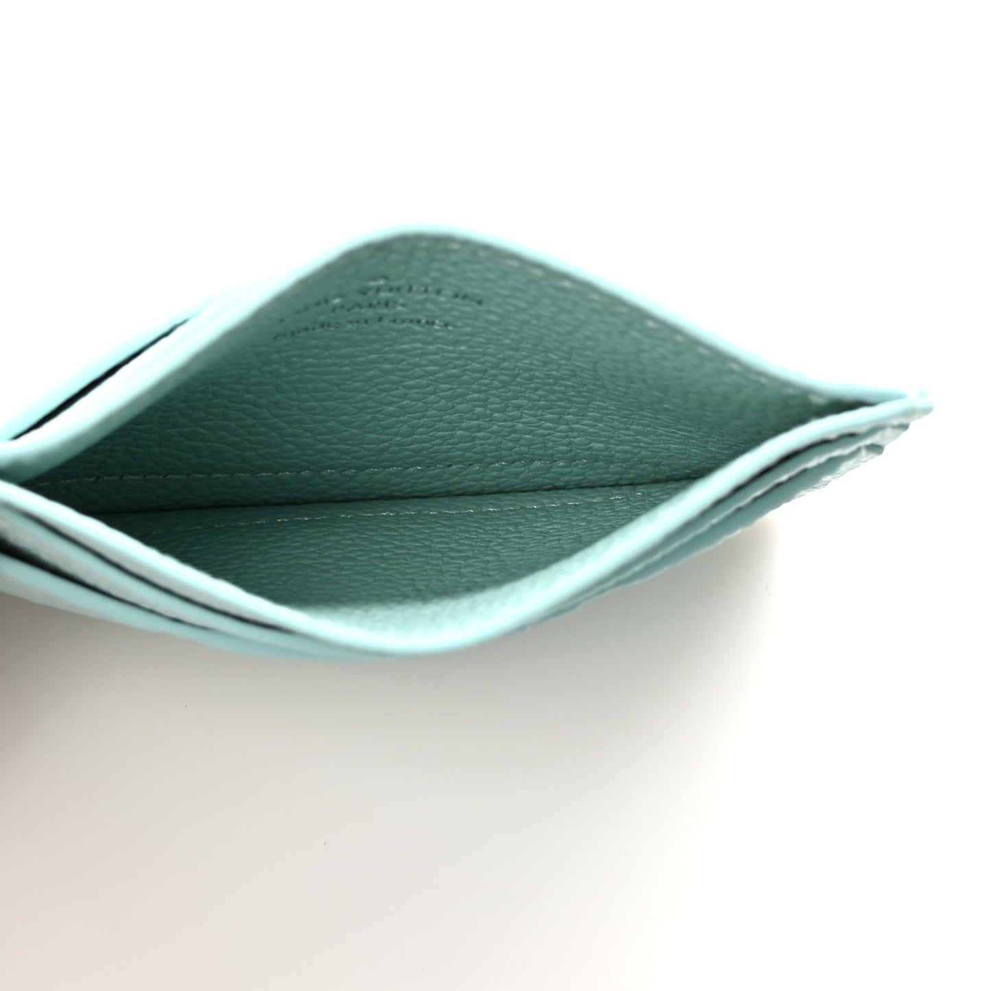 Empreinte Monogram LV Charms Card Holder Pearly Lagoon Turquoise
