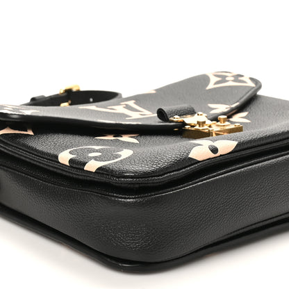 Louis Vuitton Empreinte Monogram Giant Pochette Metis Black Beige 8 of 9