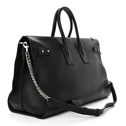 Saint Laurent Grained Calfskin Medium Souple Sac De Jour Duffle Black 3 of 14
