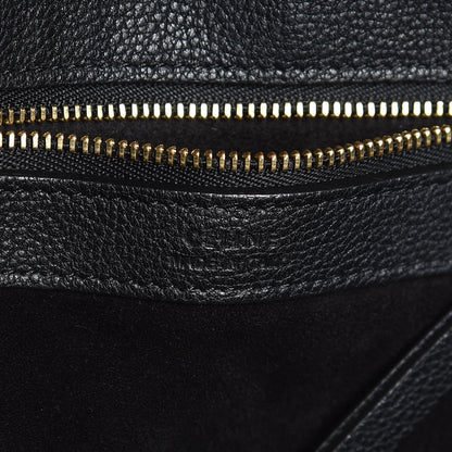Celine Soft Grained Calfskin Medium Belt Cabas Phantom Black 6 of 6