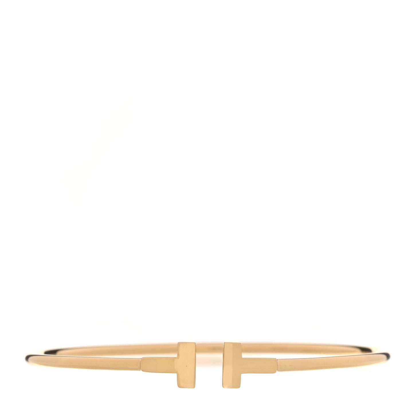 18K Yellow Gold Narrow T Wire Bracelet