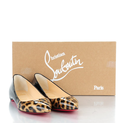 Christian Louboutin Patent Degrade Leopard Pigalle Follies Flats 39 Leopard Black 8 of 8