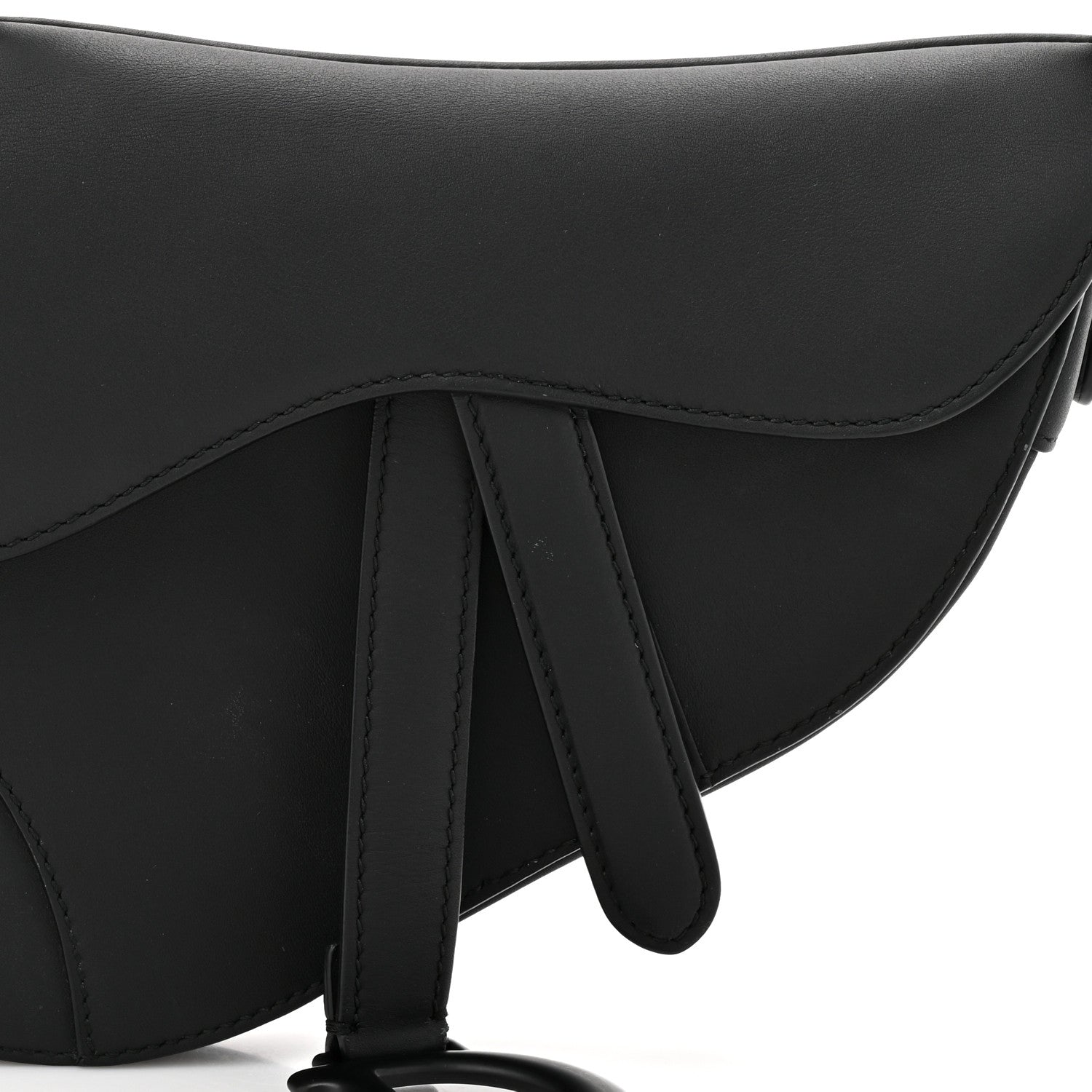 Christian Dior Ultra Matte Calfskin Mini Saddle Bag Black 8 of 10