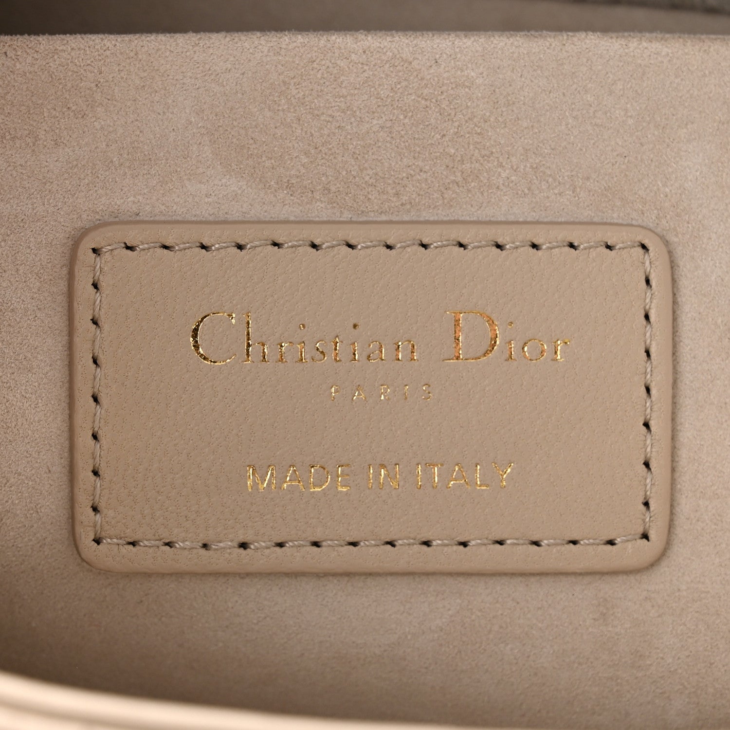 Christian Dior Lambskin Cannage Medium Lady D-Joy Sand 6 of 10