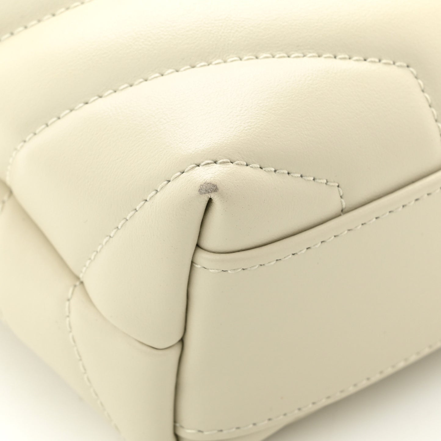 Calfskin Y Quilted Monogram Toy Loulou Crossbody Bag Ivory