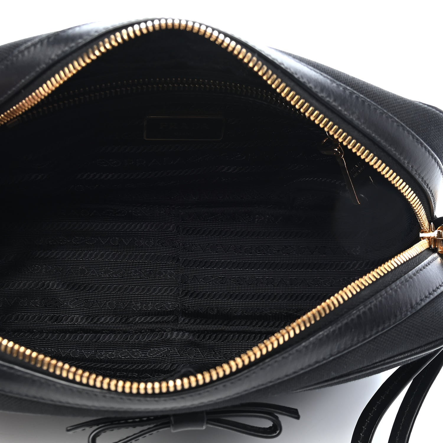 Prada Jacquard Logo Camera Bag Black 10 of 24