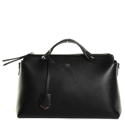 Fendi Vitello Dolce Large By The Way Boston Bag Black 1 of 9