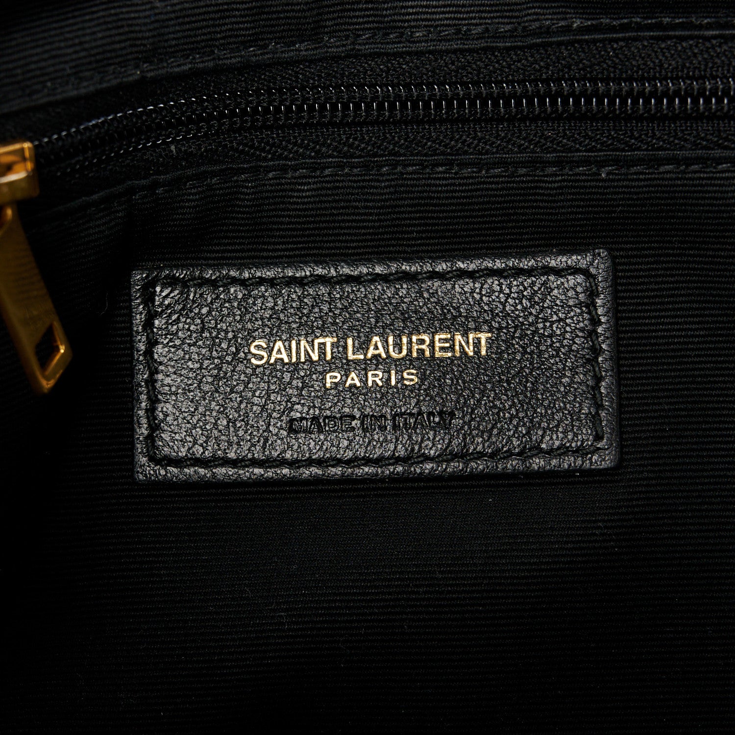 Saint Laurent Lambskin Calypso Cosmetic Case Black 6 of 8