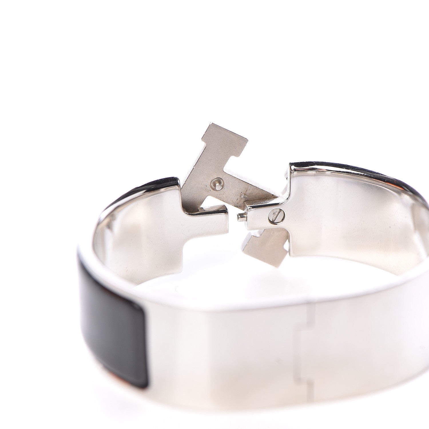 Hermes Enamel Wide Clic Clac H Bracelet PM Black 5 of 6