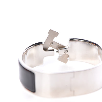 Hermes Enamel Wide Clic Clac H Bracelet PM Black 5 of 6