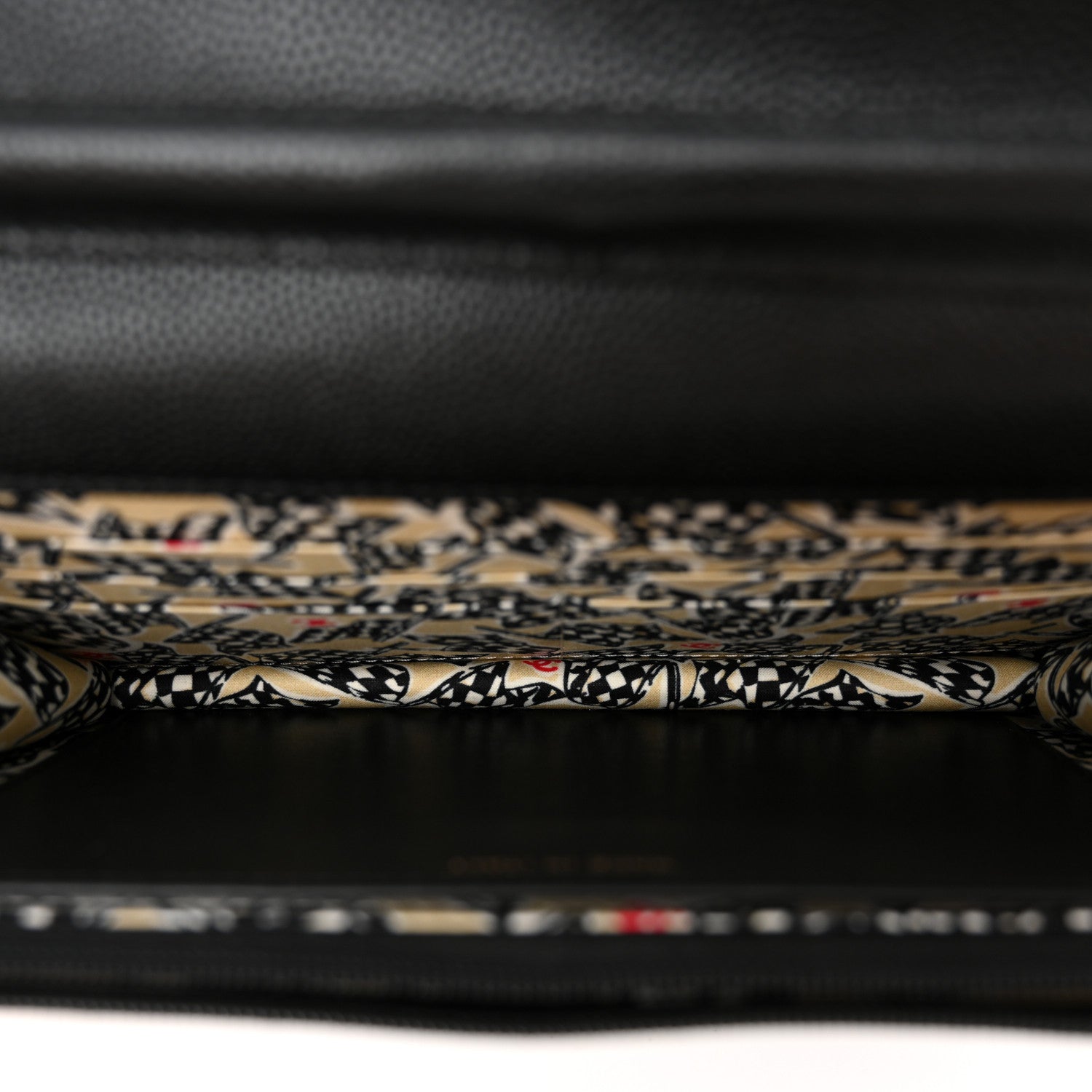 Chanel Caviar Quilted Striated CC Wallet On Chain WOC Black 5 of 11