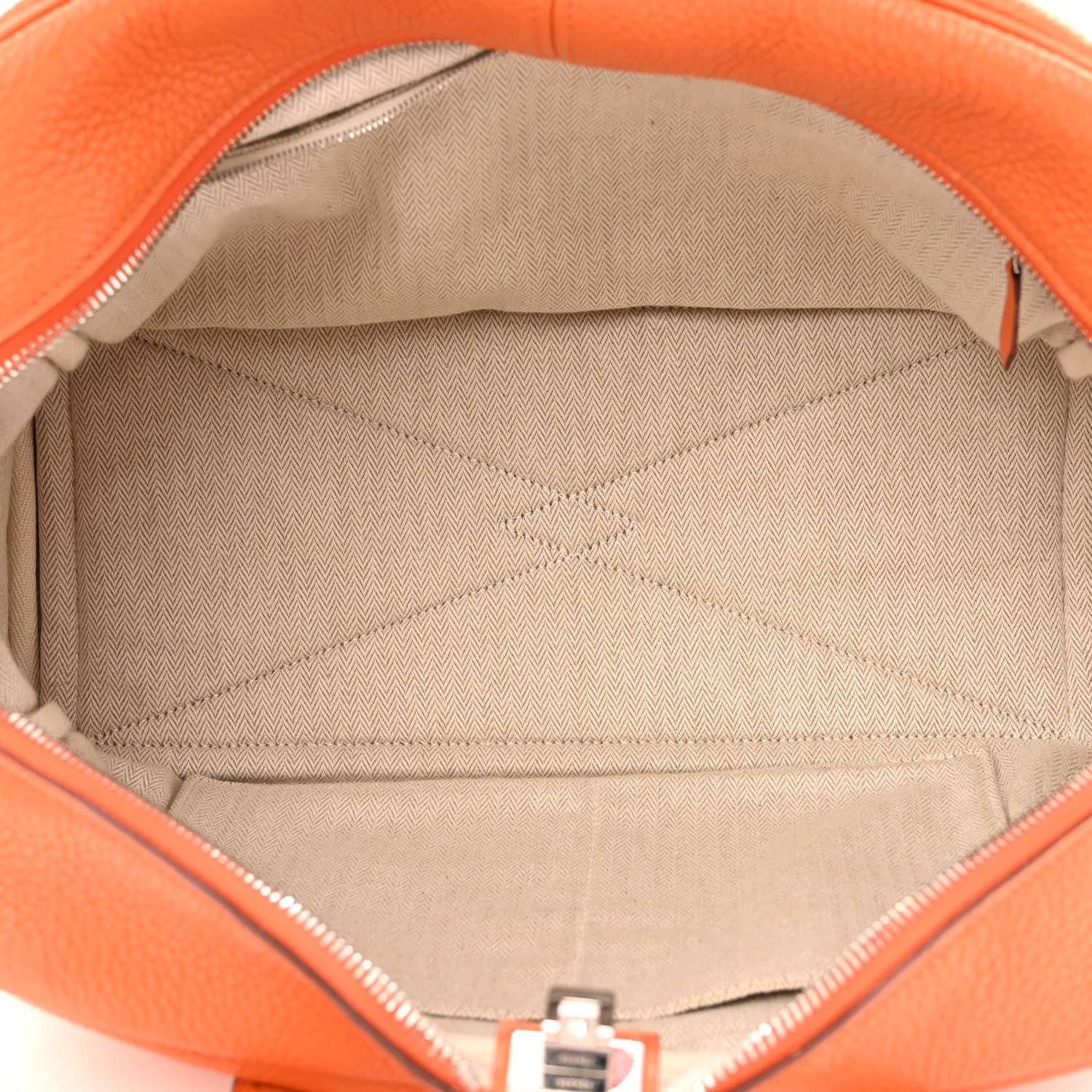 Hermes Taurillon Clemence Victoria II 35 Orange 5 of 13
