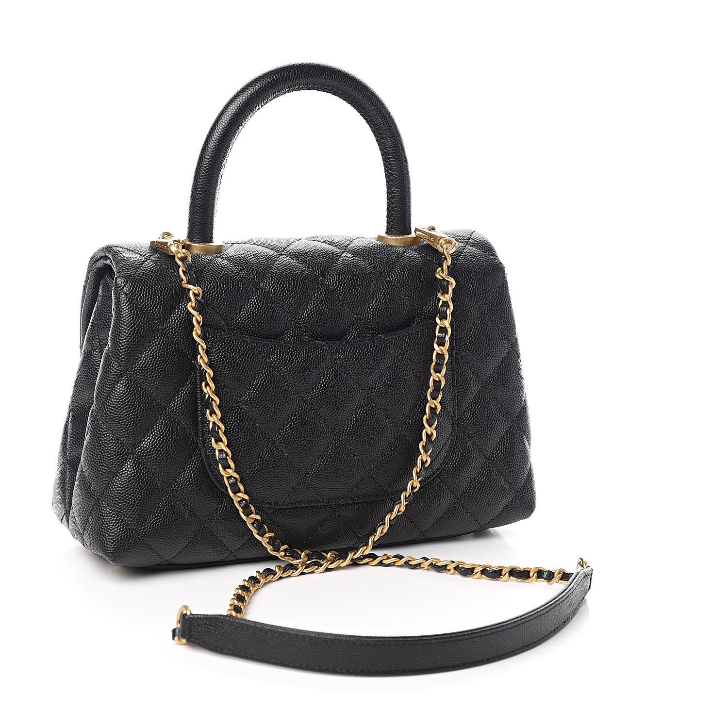 Chanel Caviar Quilted Mini Coco Handle Flap Black 3 of 11