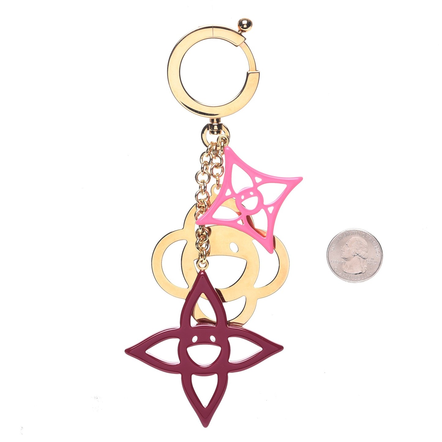 Cosmic Blossom Bag Charm Rose