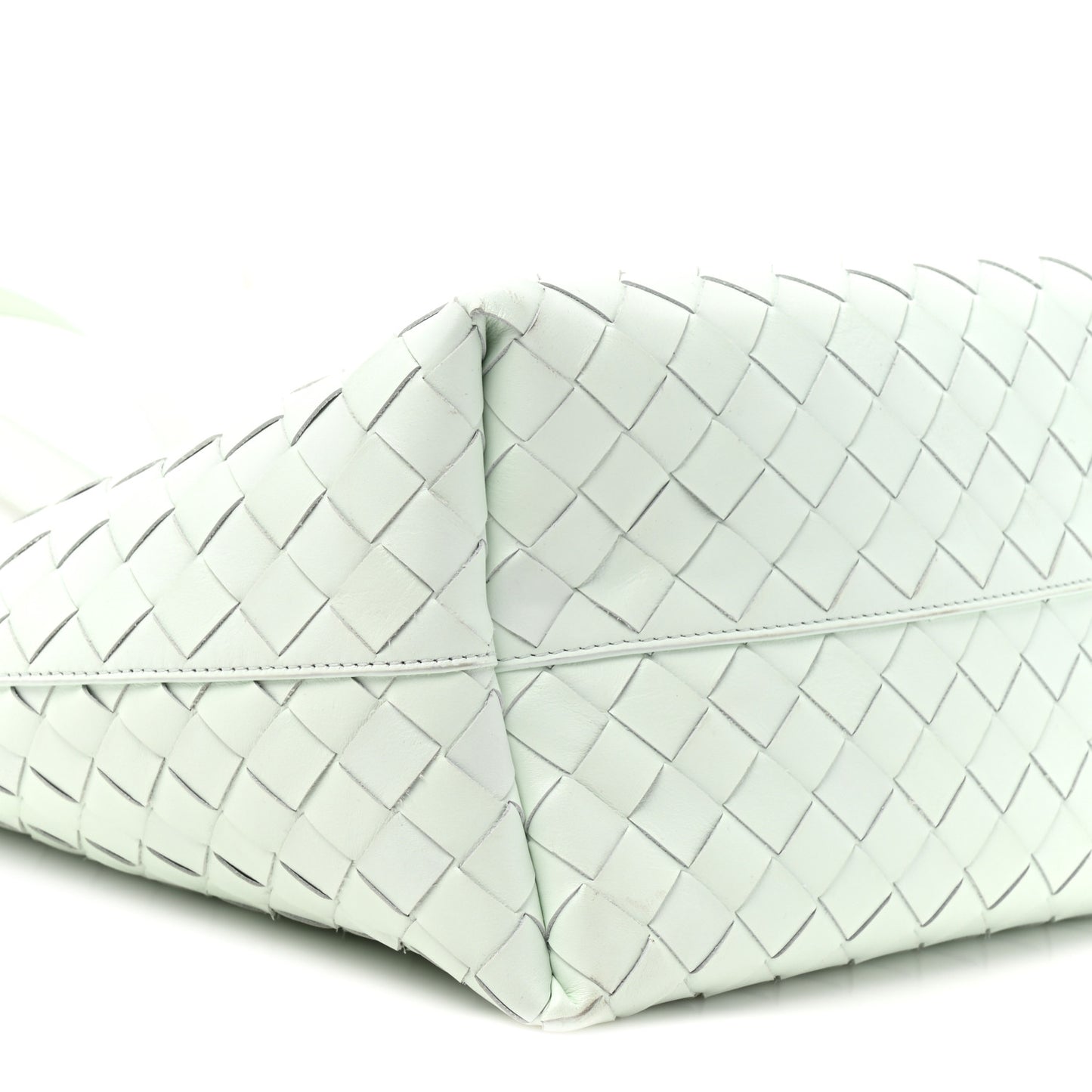 Calfskin Intrecciato Small Tote Bag Glacier