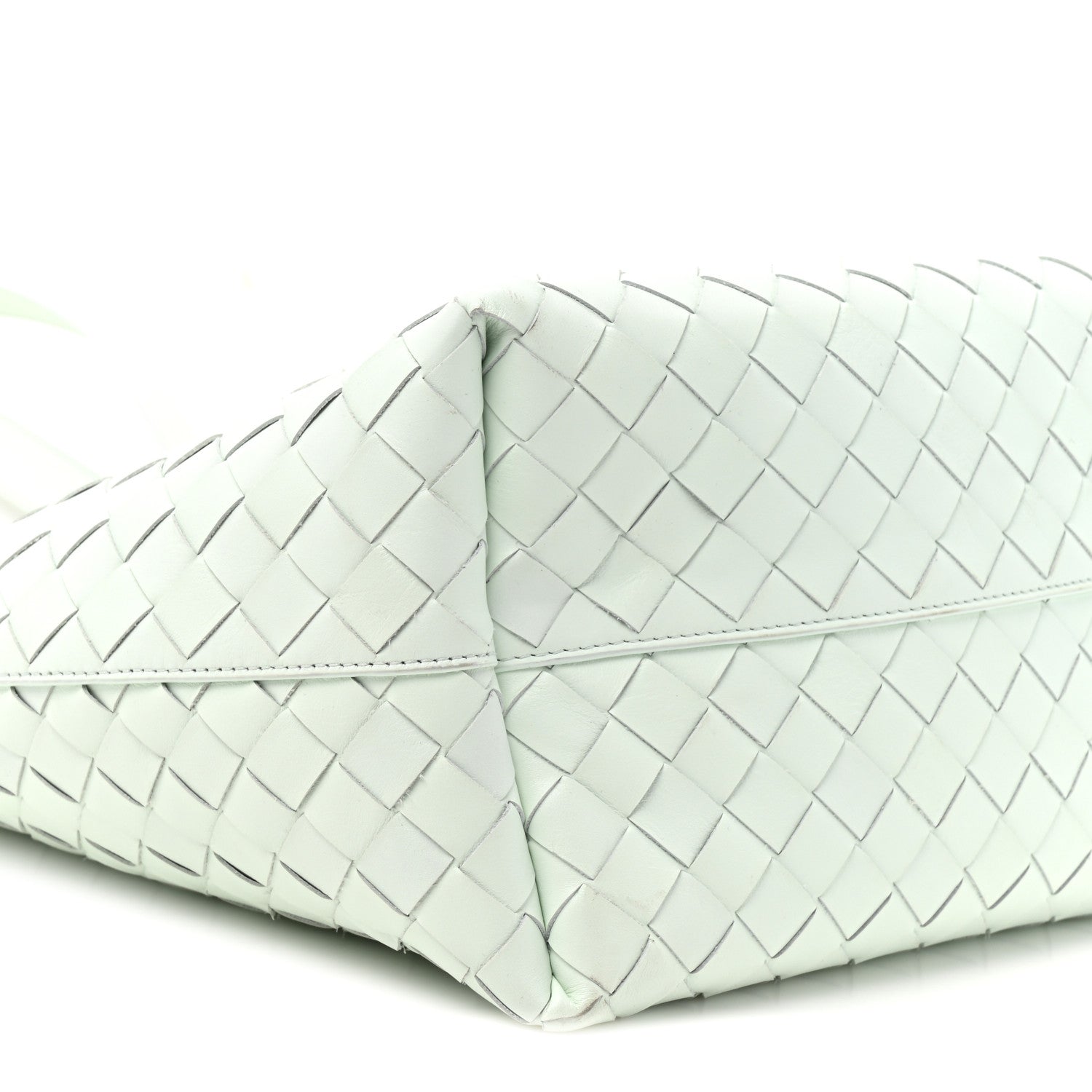 Bottega Veneta Calfskin Intrecciato Small Tote Bag Glacier 10 of 11