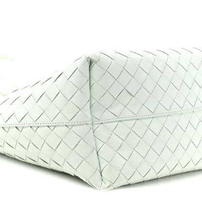 Bottega Veneta Calfskin Intrecciato Small Tote Bag Glacier 10 of 11