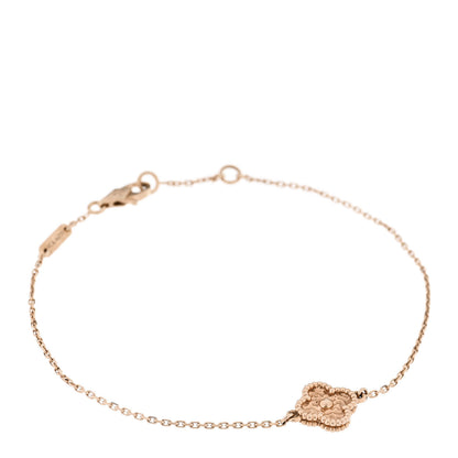 Van Cleef & Arpels 18K Rose Gold Sweet Alhambra Bracelet 1 of 6