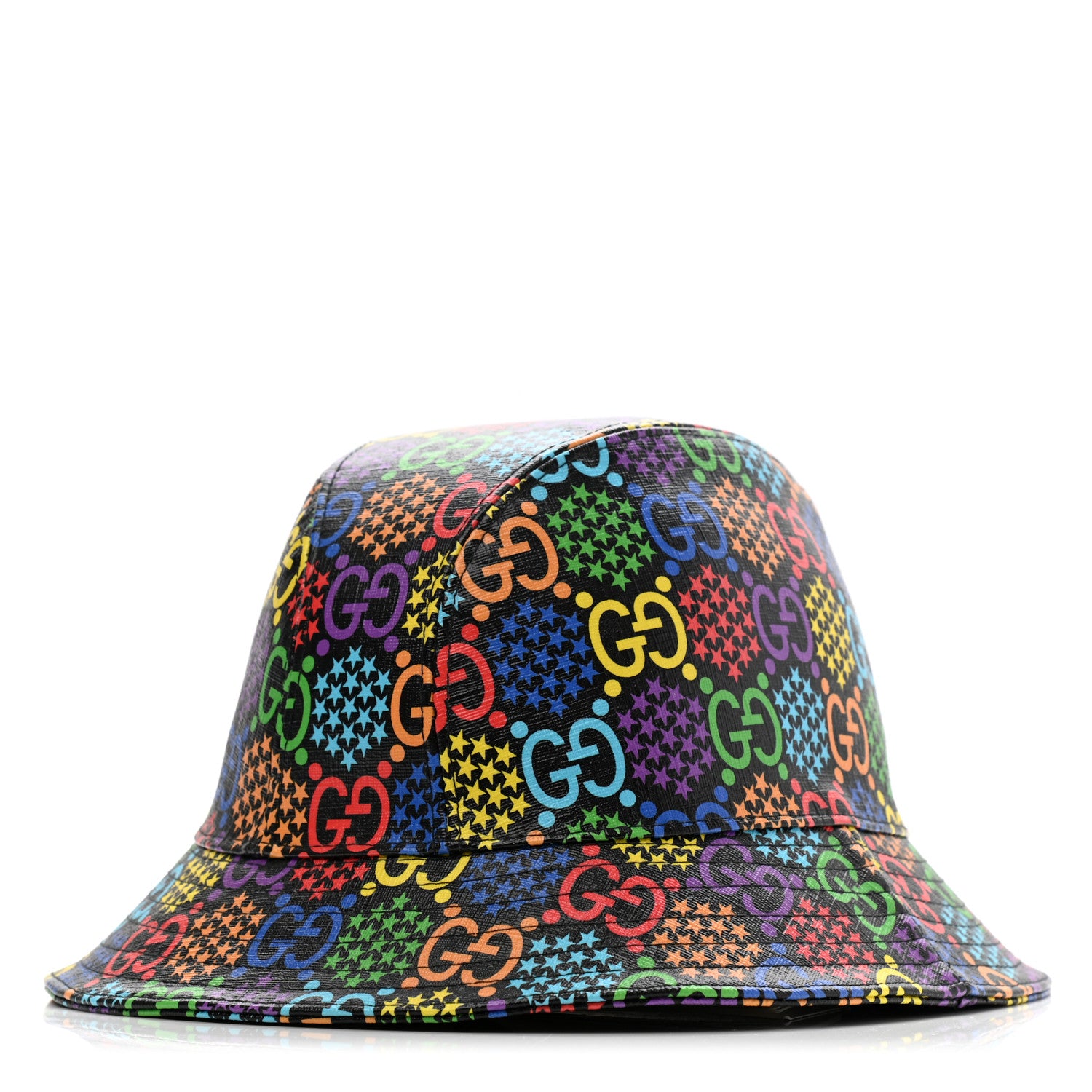 Gucci GG Supreme Monogram Psychedelic Fedora Hat S Multicolor 1 of 10