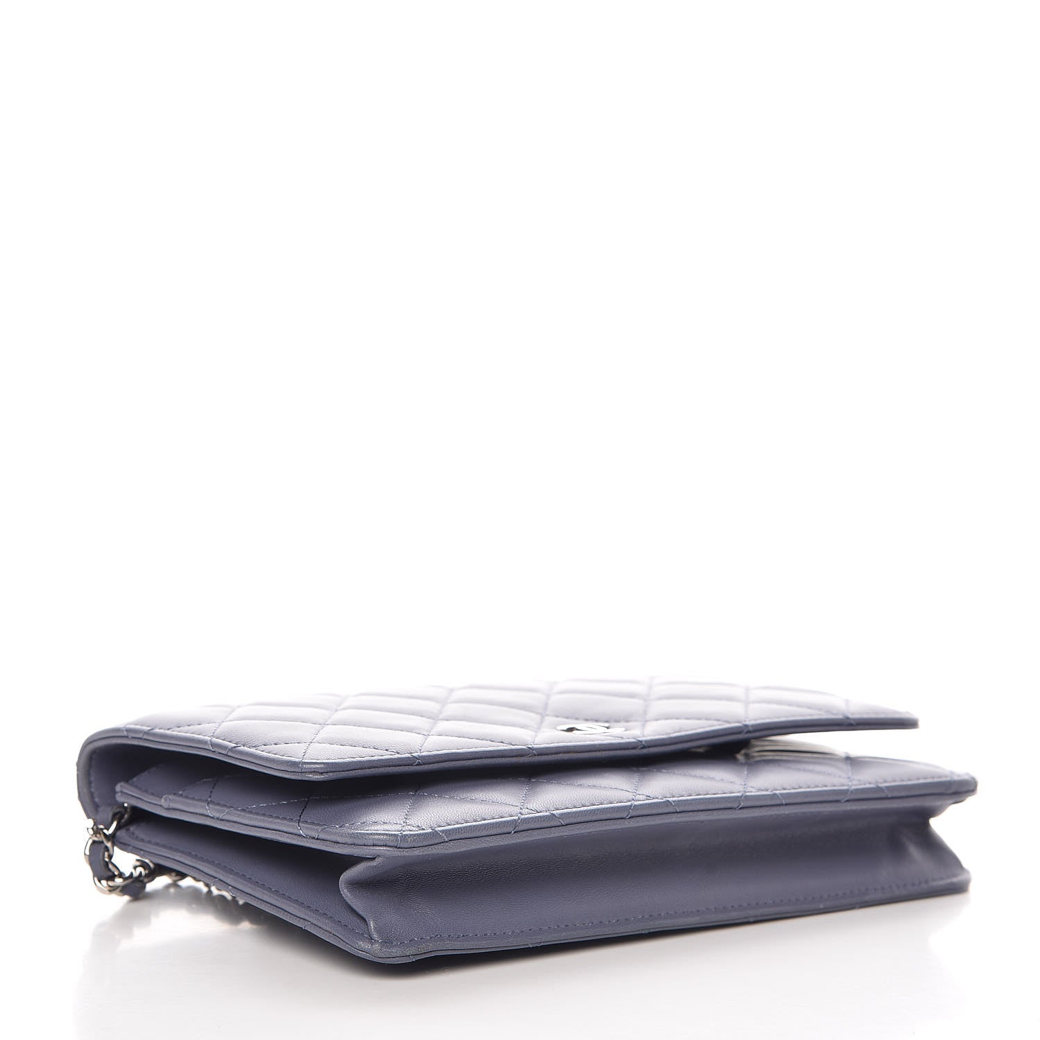 Chanel Lambskin Quilted Wallet On Chain WOC Lavender 4 of 13