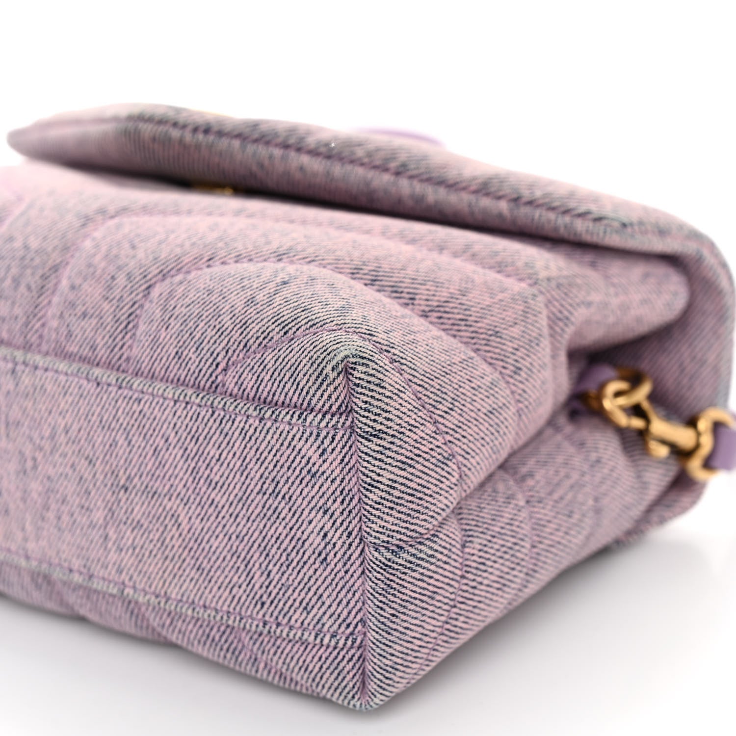 Saint Laurent Denim Y Quilted Monogram Toy Loulou Crossbody Bag Bleached Lilac 10 of 10