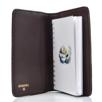 Chanel Lambskin Quilted Small Agenda Cover Black 5 of 8