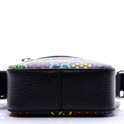 Gucci GG Supreme Monogram Psychedelic Messenger Bag Black 10 of 12